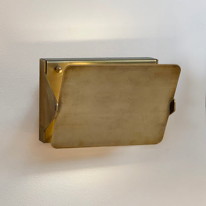 Brass Sconce with Flip Fron