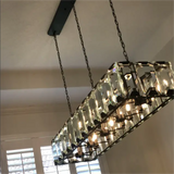 Moonlit Crystal Rectangular Chandelier 42''/54''/62''/74