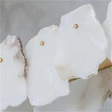 Noah Alabaster Modern Snowflake Linear Chandelier