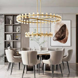2-Tier Wine-Glass Round Chandelier 60",108-Lights