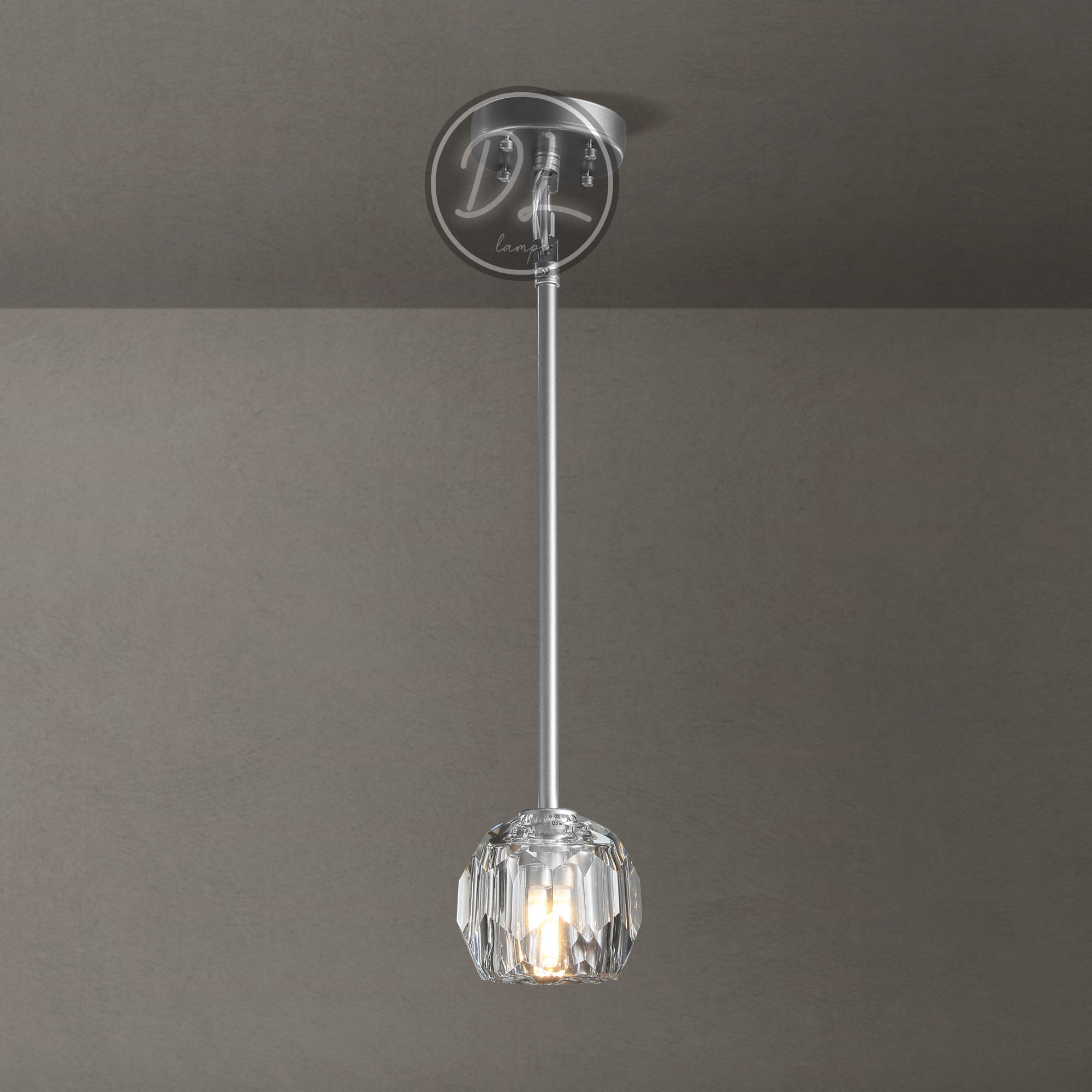 Damn- Modern Design Niche Unique Hexagonal Crystal Ball Pendant Lighting( Cord/rod )