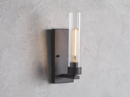Andreas Modern Glass Wall Sconce 1 Light