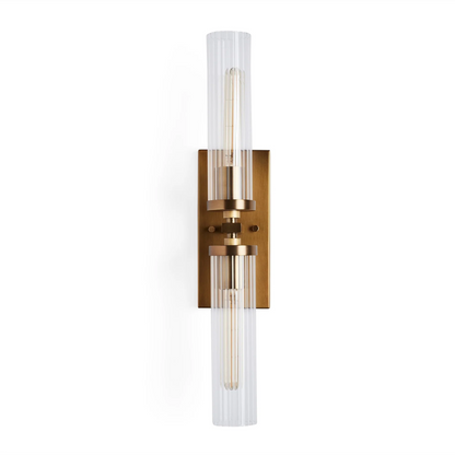 Andreas Modern Linear Glass Wall Sconces 2 Lights
