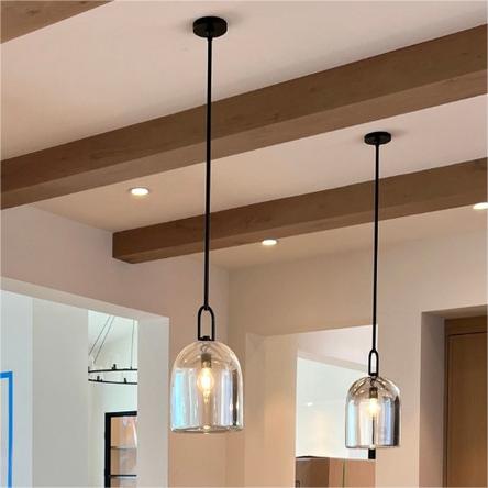 MechFriction Upscale Modern Cloche Pendant Light 5"D,8"D,10"D