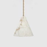 Contemporary Lucca Large Alabaster Pendant Light For Kitchen Island, Living Room