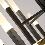 Deniselamp® Gold/Black Postmodern LED Chandelier For Living Room, Lobby, Restaurant