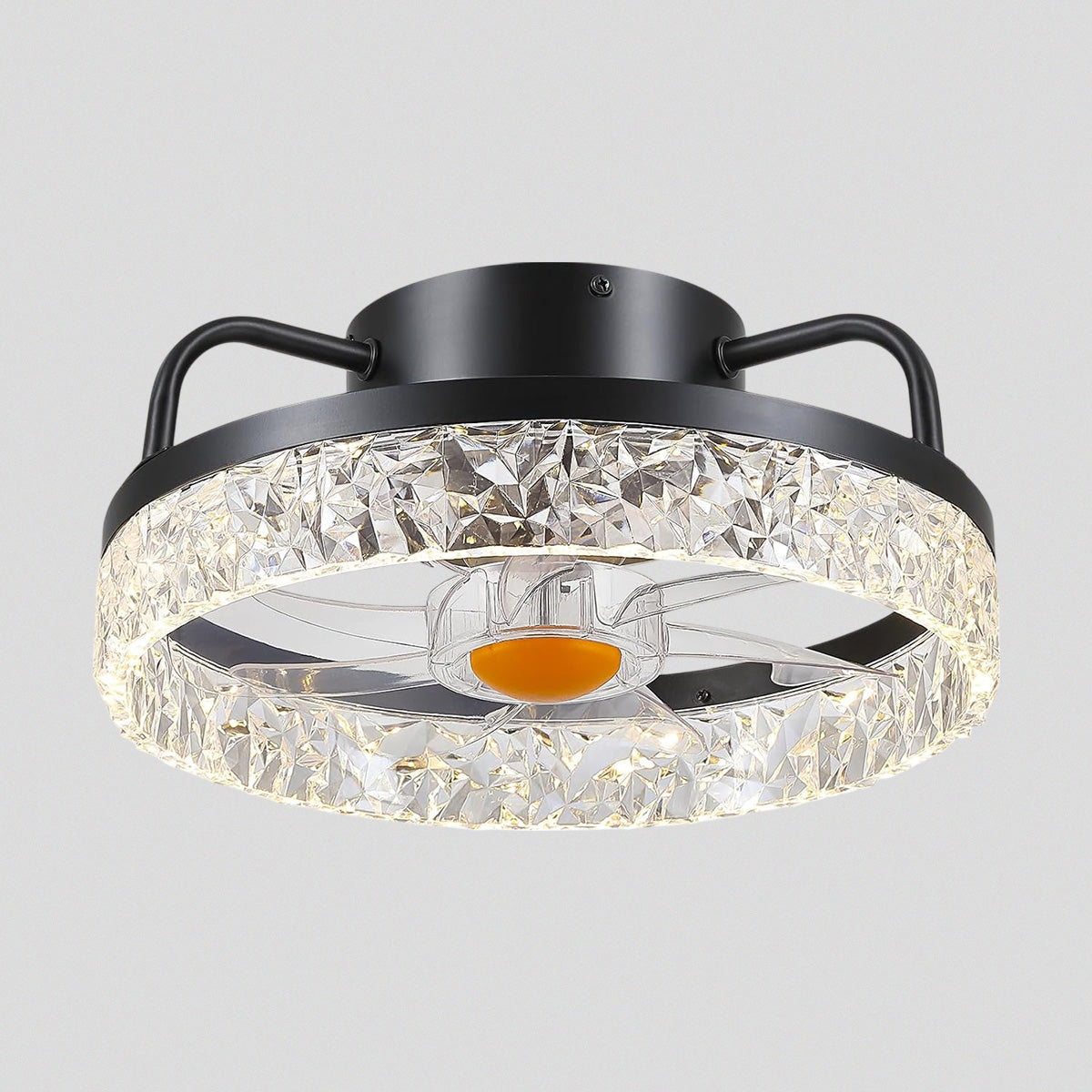 Low Profile Ceiling Fan Light with Remote 13"