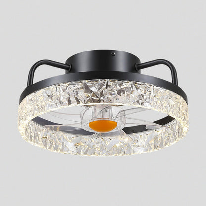 Low Profile Ceiling Fan Light with Remote 13"