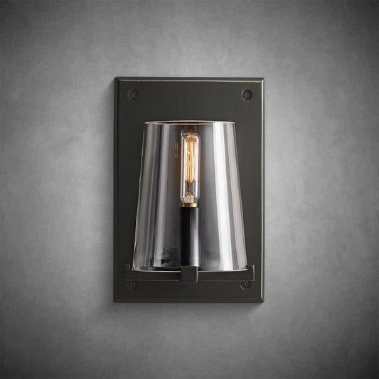Paurielle Clear Glass Wall Sconce