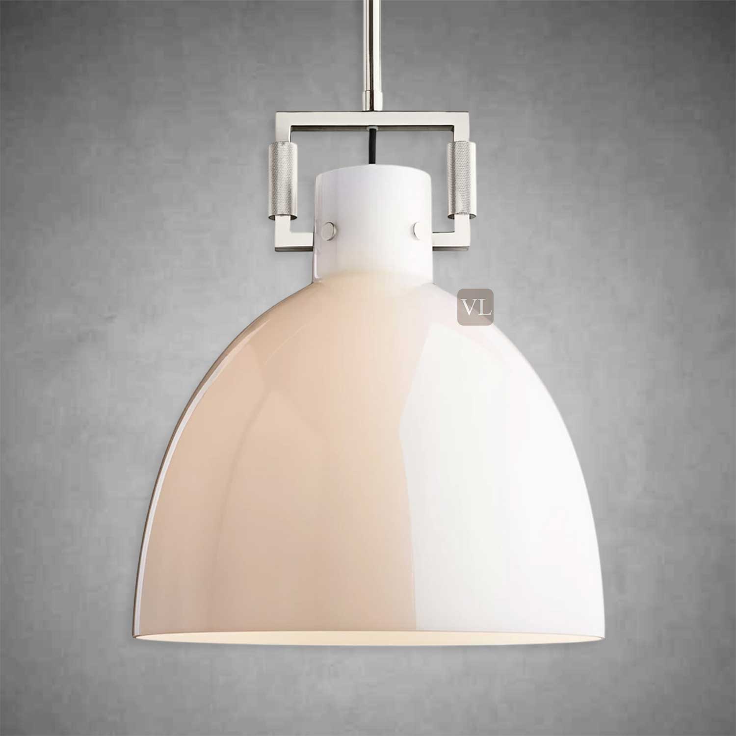 Funda Milk Glass Cloche Pendant