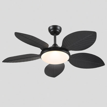 Ceiling Fan Palm Leaf Ceiling Fan 6 Speeds Reversible Ceiling Fans with Lights 48"