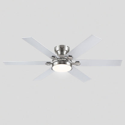 Modern Flush Mount Fans Light Ceiling Fans with Lights Black Low Profile Ceiling Fans 52“