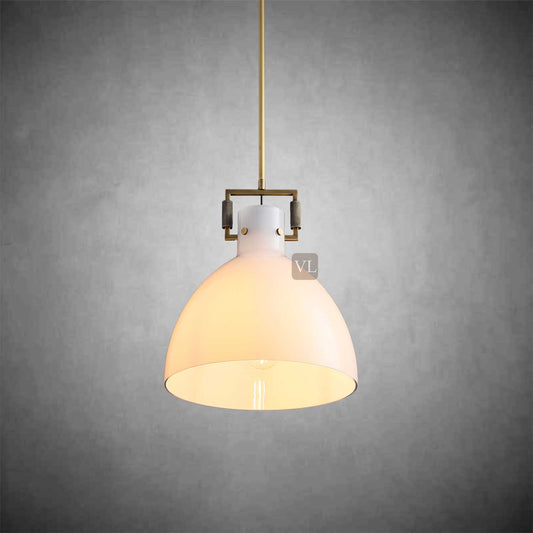 Funda Milk Glass Cloche Pendant