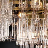 Marige K9 Crystal Rectangular Chandelier 60"