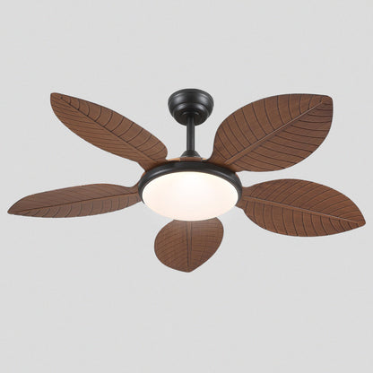 Ceiling Fan Palm Leaf Ceiling Fan 6 Speeds Reversible Ceiling Fans with Lights 48"