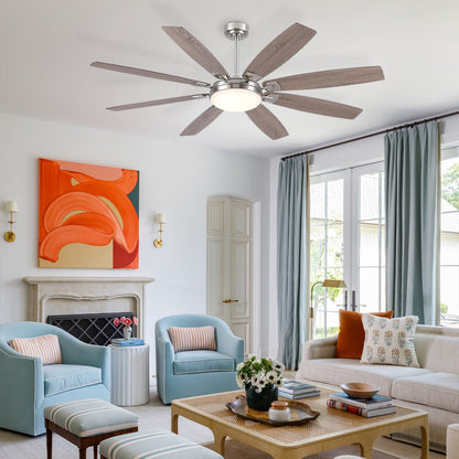 Zephyra Ceiling Fans with Lights 66"