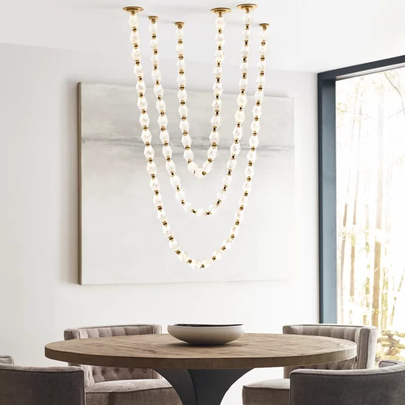 Pearl Necklace- Pendant 254.8"H