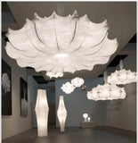 silk, creative, hand-made, chandelier, living room, bedroom, white, innocent, French, cream, cloud, comfortable