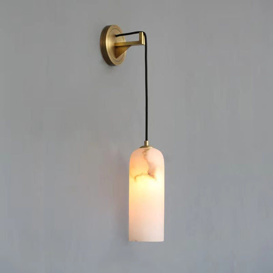 Truda Modern Alabaster Wall Sconce, Wall Lamp For Living Room,Bedroom