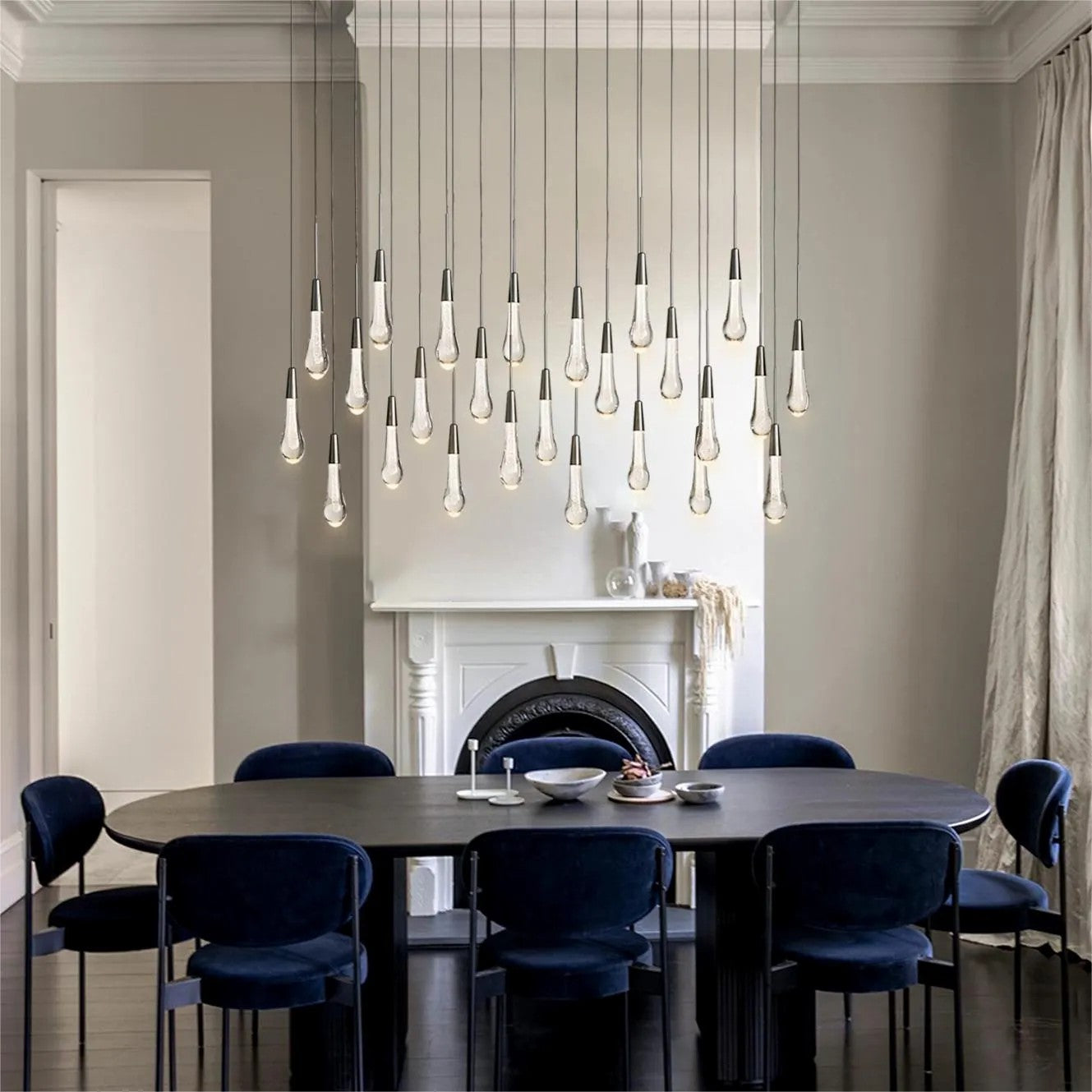 Solitaire Linear Chandelier 70"W 50"W