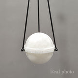 Alabaster Globe Pendant Light