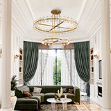 2-Tier Wine-Glass Round Chandelier 60",108-Lights