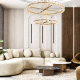 2-Tier Wine-Glass Round Chandelier 60",108-Lights