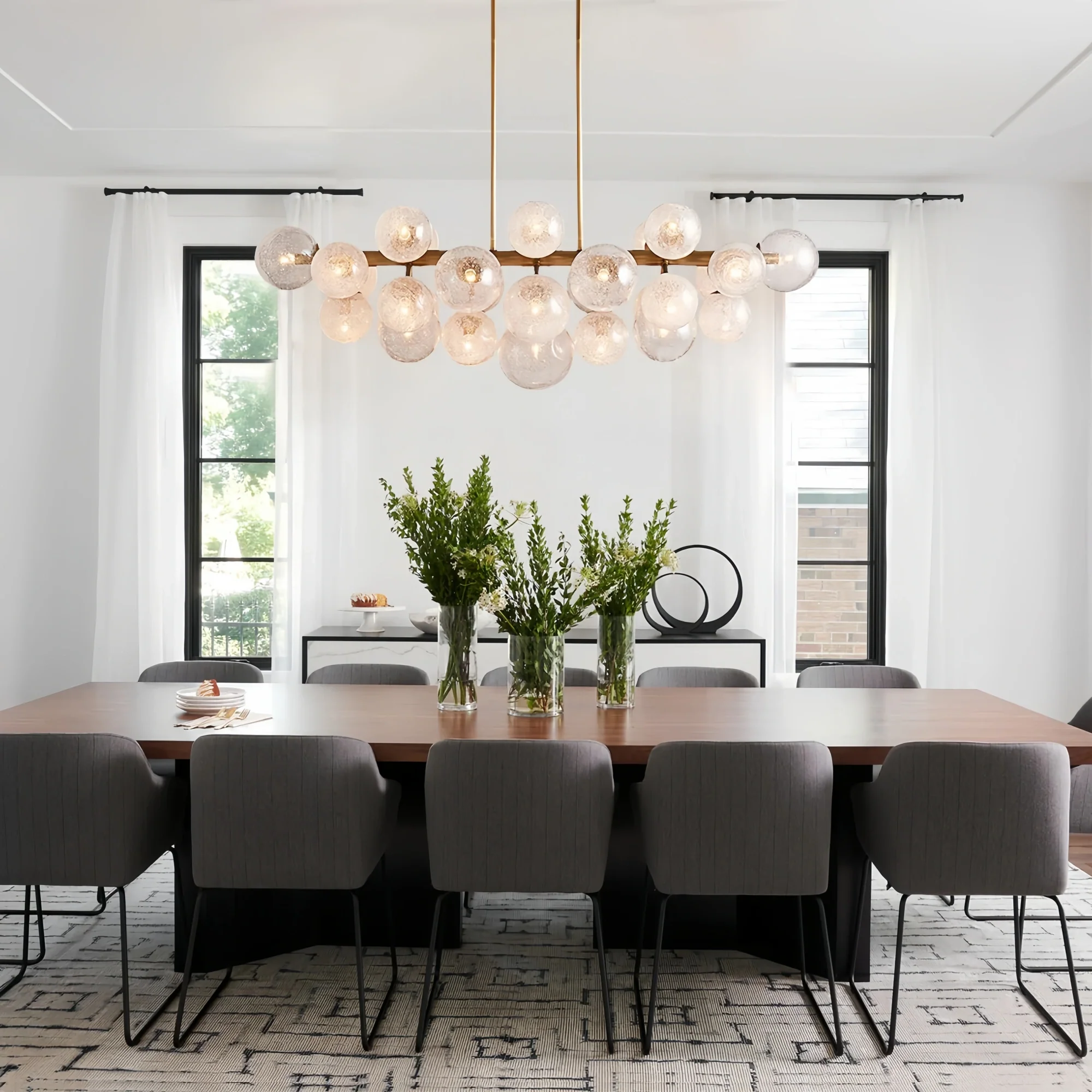 Denise Cridty Mandoza Linear Chandelier