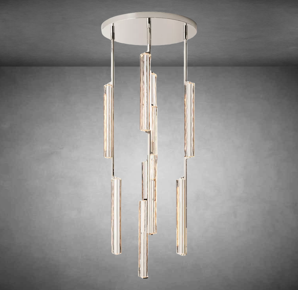 Aurivox Crystal Round Chandelier