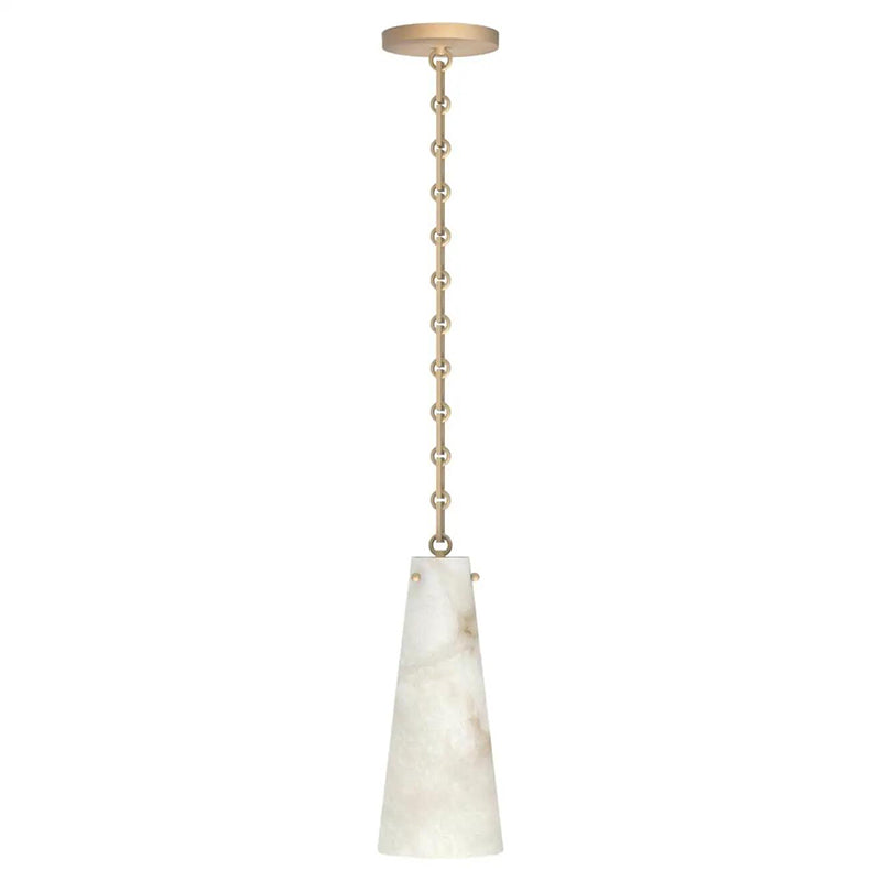 Contemporary Lucca Alabaster Pendant Light For Kitchen Island, Living Room