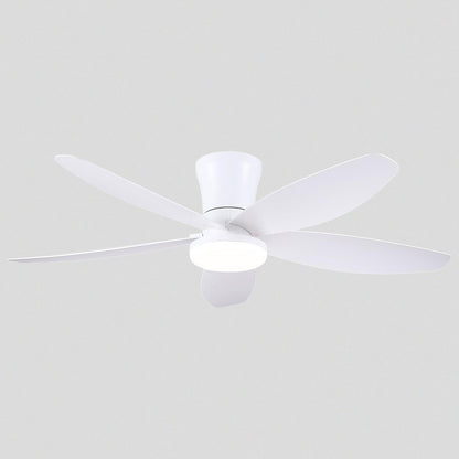 Indoor/Outdoor Recessed Black Ceiling Fan Light