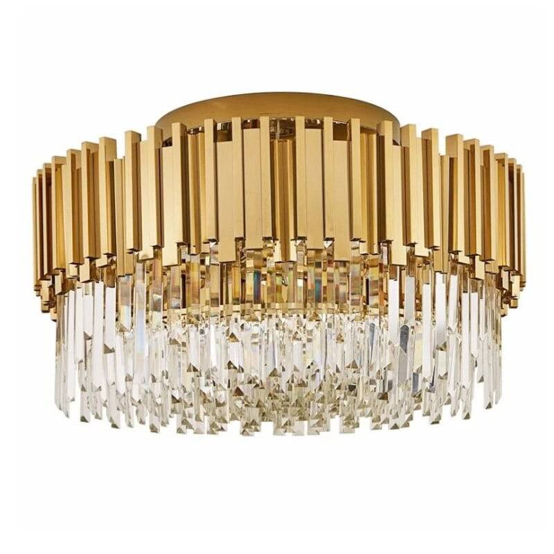 Glacia Giorgioe Multi-Layer Crystal Flush Mount Chandelier