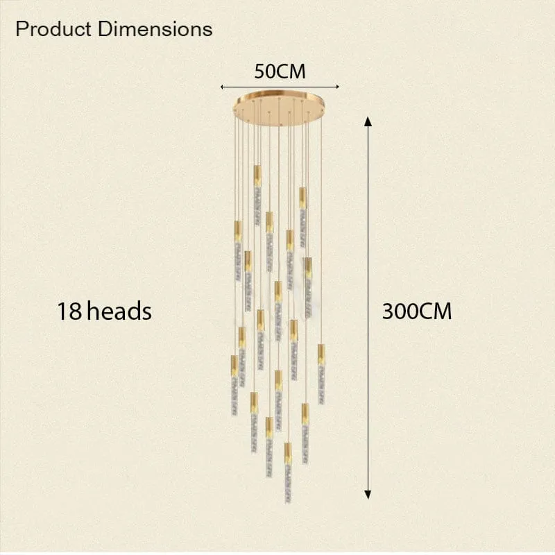 Adelaide Foyer & Staircace Chandelier 23" 19" 15" D