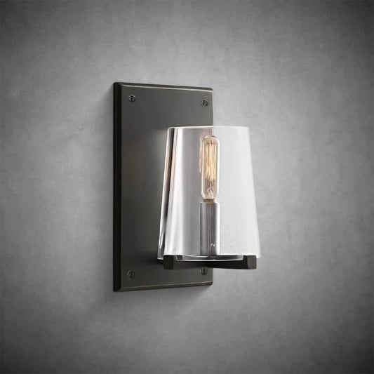 Paurielle Clear Glass Wall Sconce