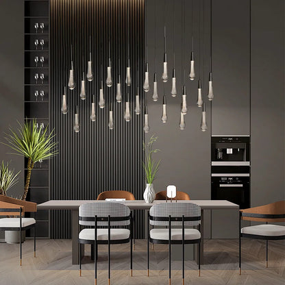 Solitaire Linear Chandelier 70"W 50"W