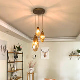 Deniselamp® Art Deco Diamond Pendant Lamp for Dining Room, Balcony, Bar F Tea (3 Heads)