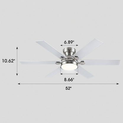 Modern Flush Mount Fans Light Ceiling Fans with Lights Black Low Profile Ceiling Fans 52“