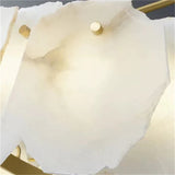 Noah Alabaster Modern Snowflake Linear Chandelier