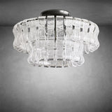 Ghiacioo Flush Mount Chandelier for Liviing room/ Bedroom