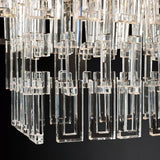 Marige K9 Crystal Rectangular Chandelier 60"