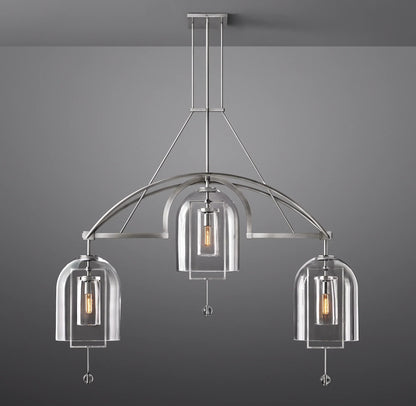 Fansiica Linear Chandelier 61" 3-Lights