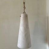 Contemporary Lucca Alabaster Pendant Light For Kitchen Island, Living Room
