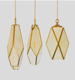 Deniselamp® Gold Art Deco Diamond Pendant Lamp & Chandelier