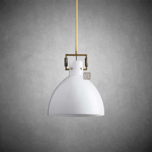 Funda Milk Glass Cloche Pendant