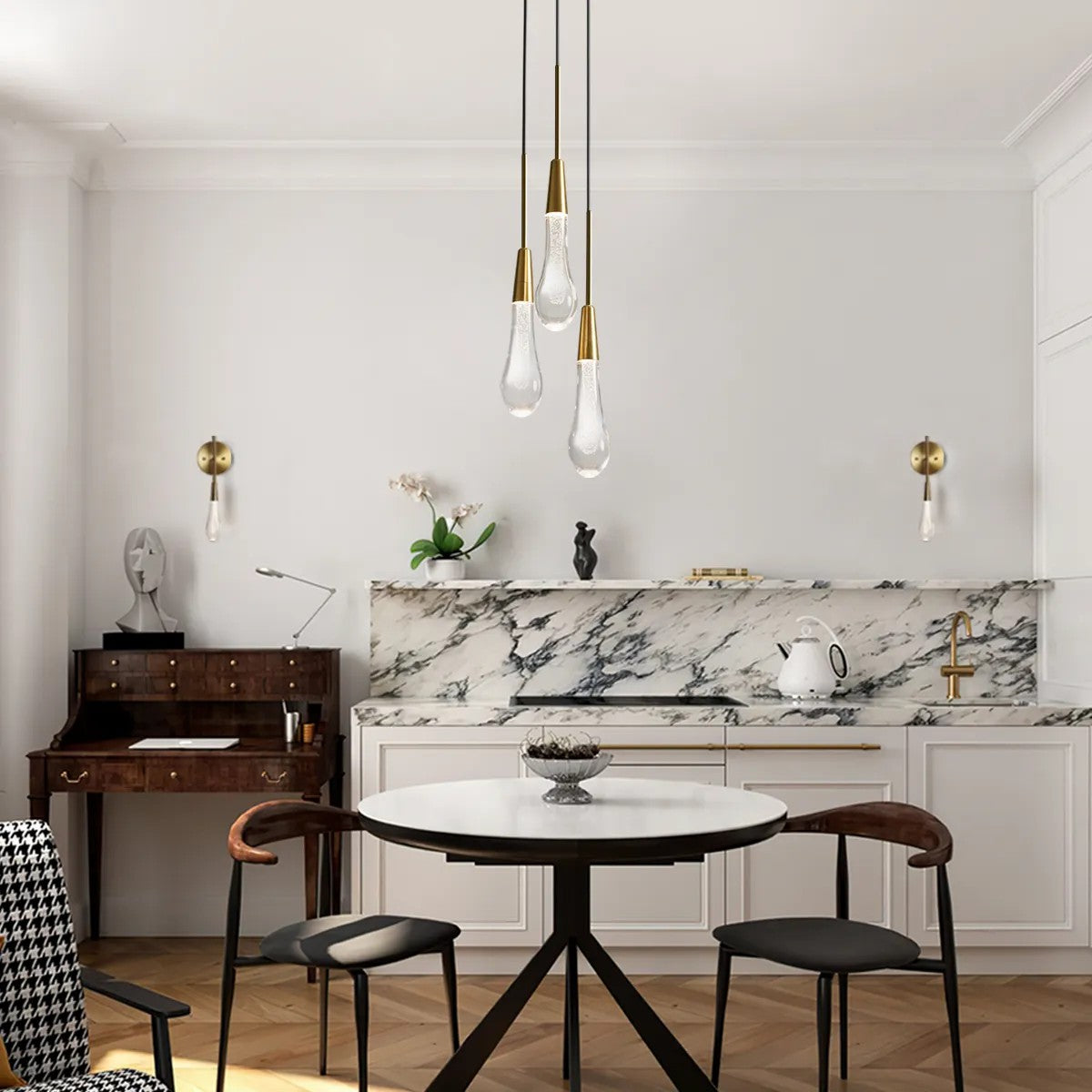 Solitaire Single Light 3-light Pendant