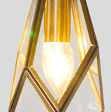 Deniselamp® Gold Art Deco Diamond Pendant Lamp & Chandelier