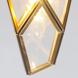 Deniselamp® Gold Art Deco Diamond Pendant Lamp & Chandelier