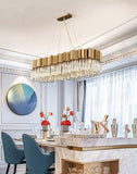 Denise Bobon Kubica Oval Crystal Chandelier