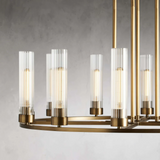 Andreas Modern Glass Round Chandelier