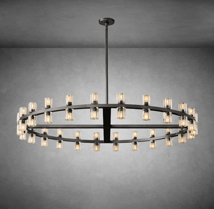 Wine-Glass Modern Round Chandelier 48" D